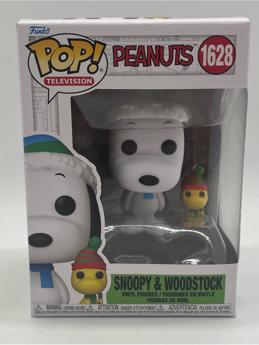 Funko Pop! Peanuts Snoopy & Woodstock Vinyl Figure - White, Yellow & Green